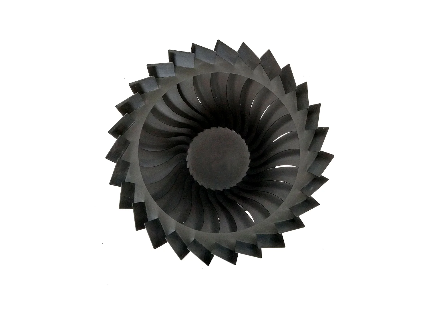 Brasero de jardin circulaire en acier inoxydable noir