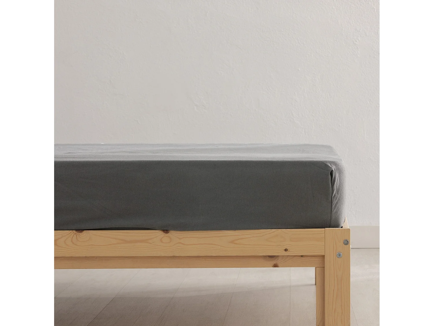 Juego SÃ¡banas Franela Anthracite 100% algodÃ³n - 135