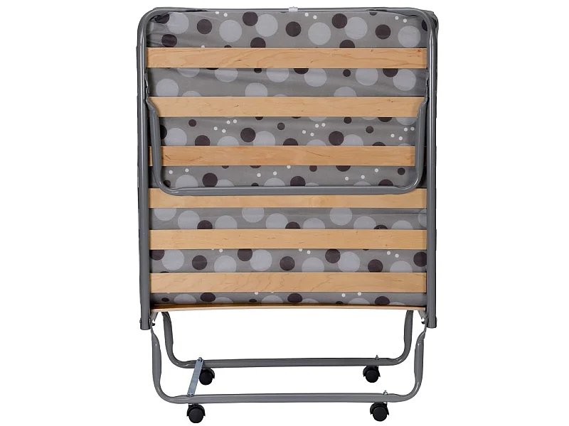 Lit pliant - 80x190 - Gain de place - 15 lattes bois Made in France - 1 personne
