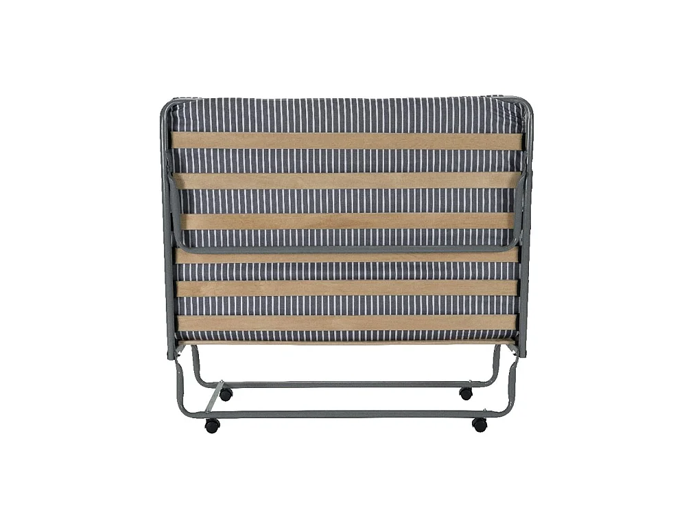 Lit pliant - 120x190 - Gain de place - 15 lattes bois Made in France - 1 / 2 personne