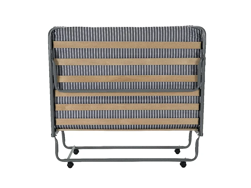 Lit pliant - 120x190 - Gain de place - 15 lattes bois Made in France - 1 / 2 personne