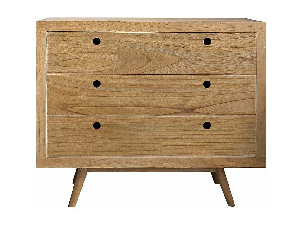 Commode en mindi massif 110 cm