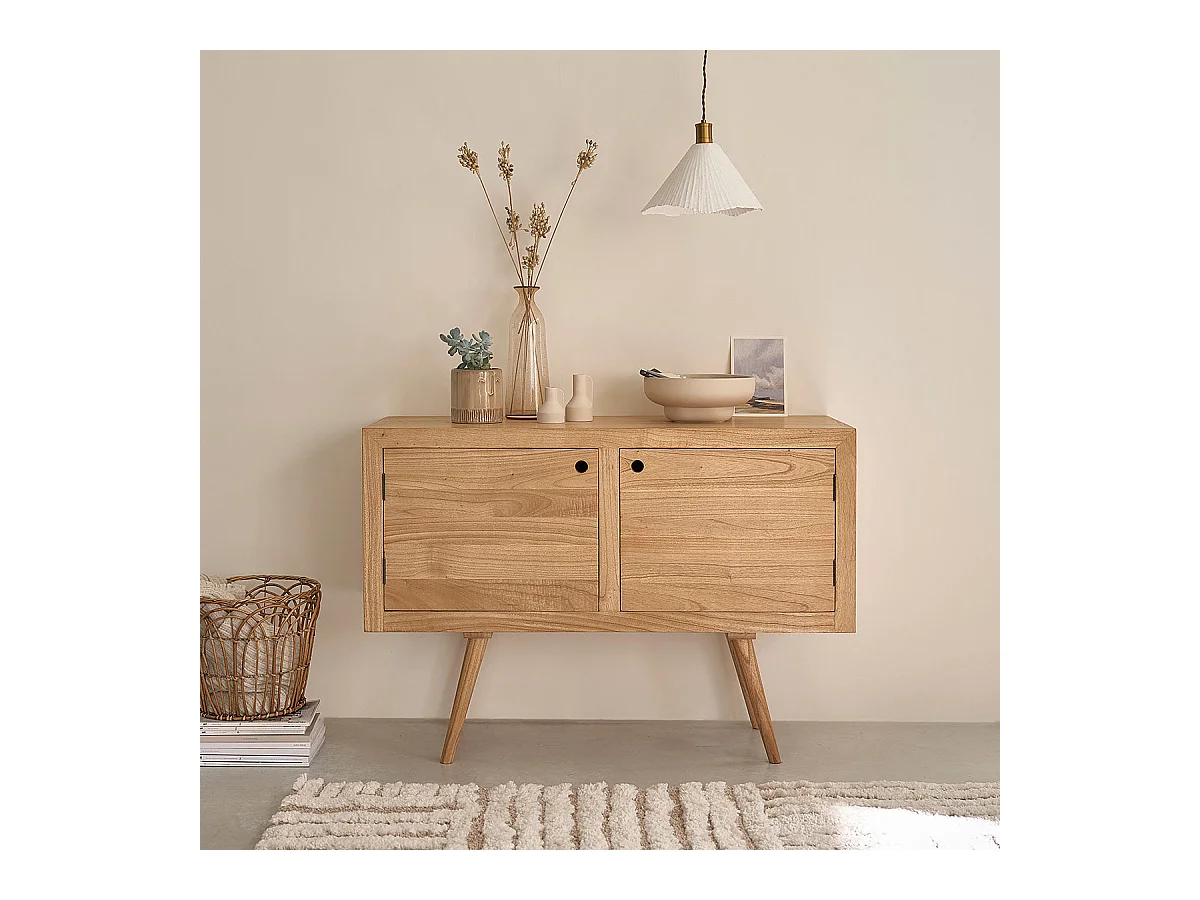 Commode en mindi massif 120 cm