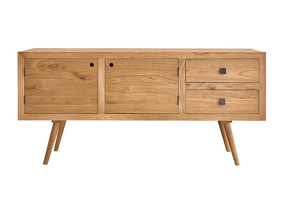 Cómoda de madera de mindi maciza de 180 cm