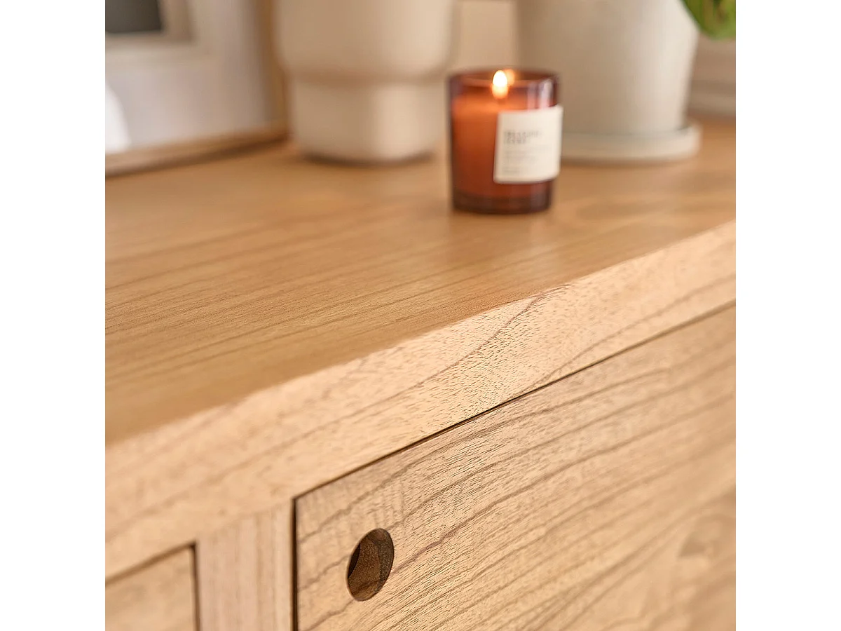 Commode en mindi massif 180 cm