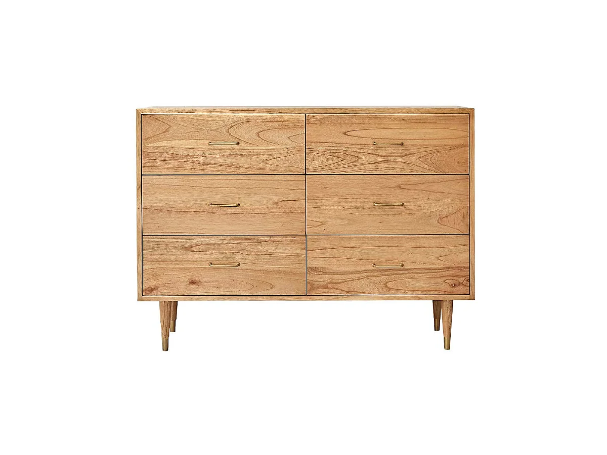 Cómoda de mindi macizo 130 cm