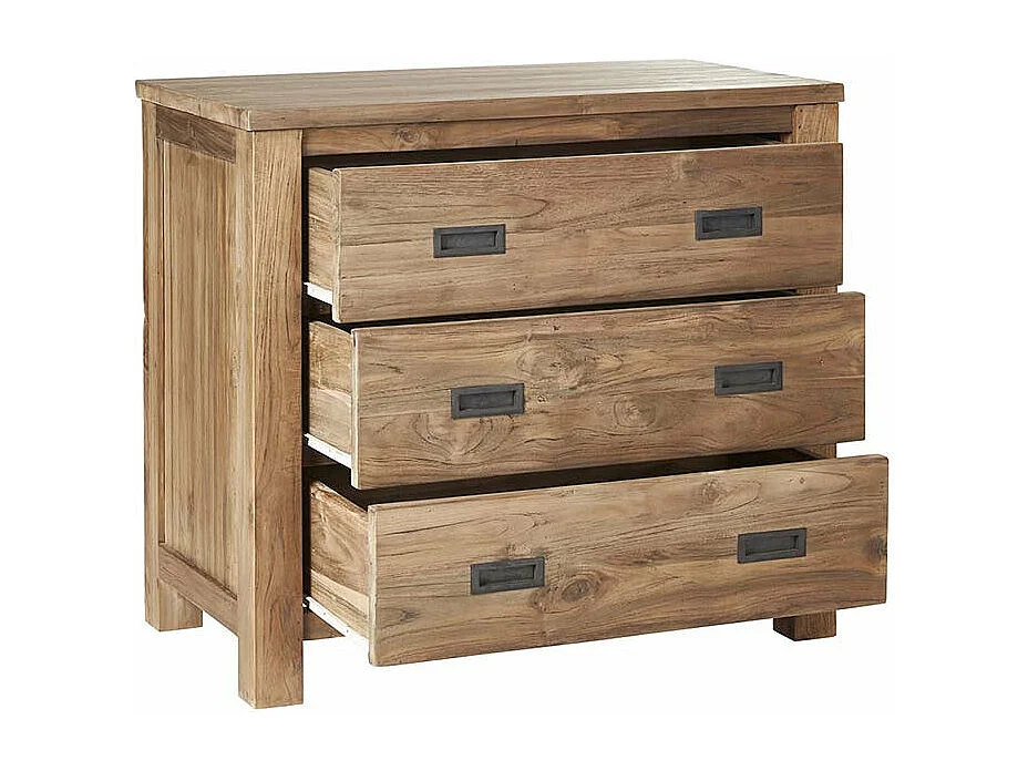 Comò in teak massello riciclato 90 cm