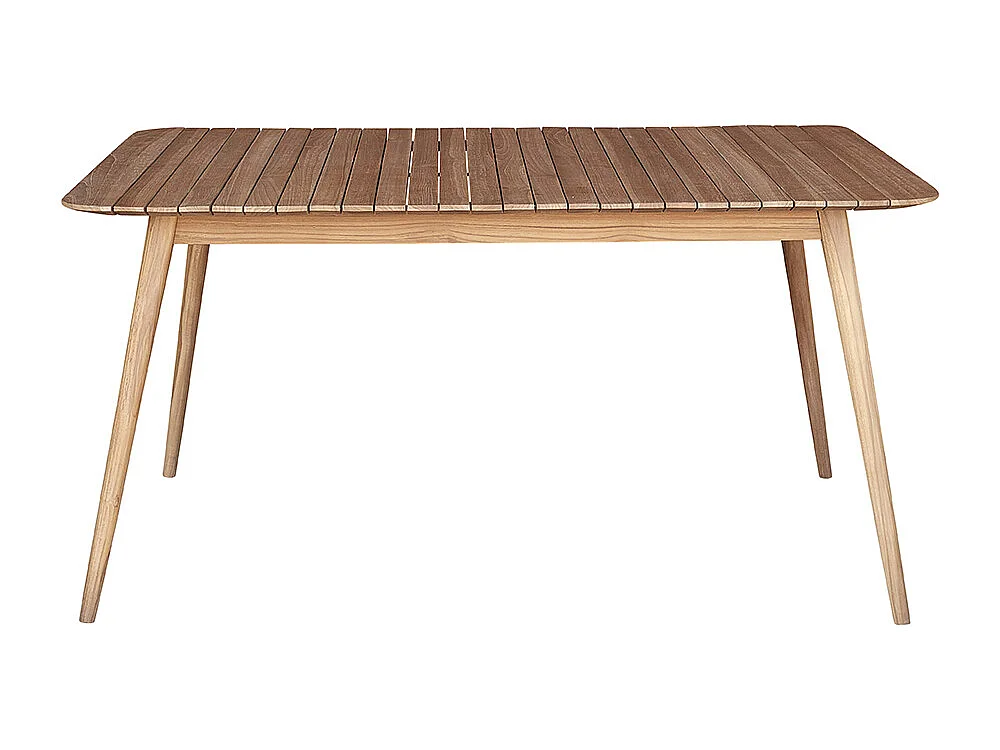 Table de jardin rectangulaire 4/6p en teck massif NAPLES