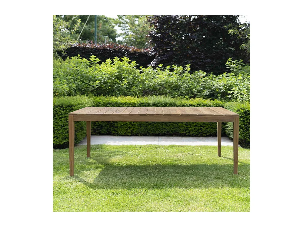 Table de jardin en teck massif 6/8p CALVI
