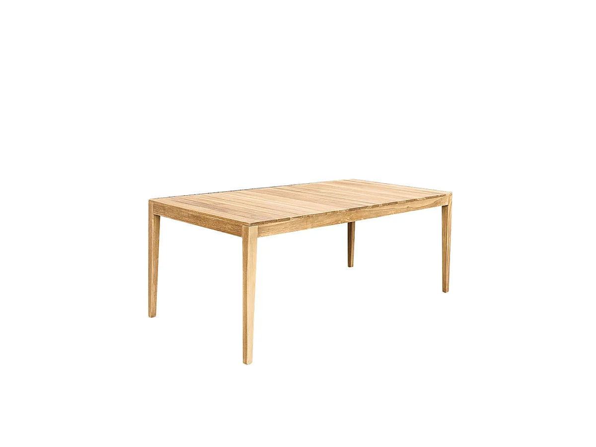 Table de jardin en bois teck 6/8 places CALVI
