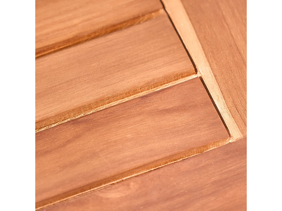 Mesa de exterior extensible de teca maciza aceitada para 6/8 pers.