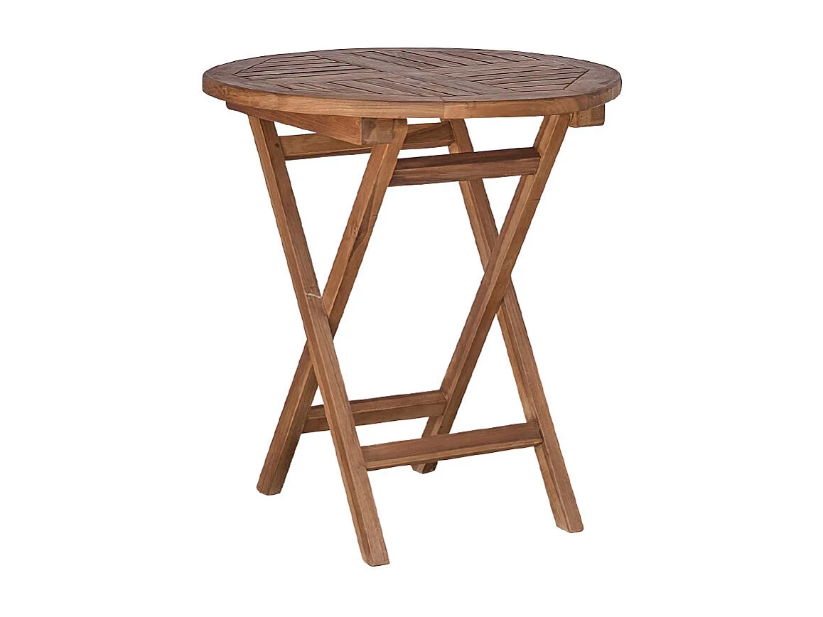 Tavolo da giardino allungabile in teak rotondo per 8/4 persone