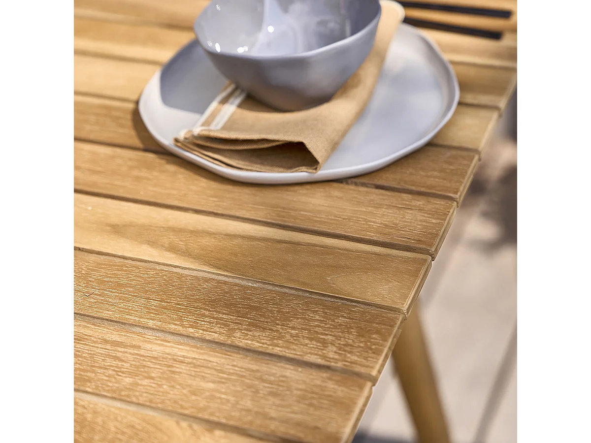 Sedia da giardino pieghevole in teak massello