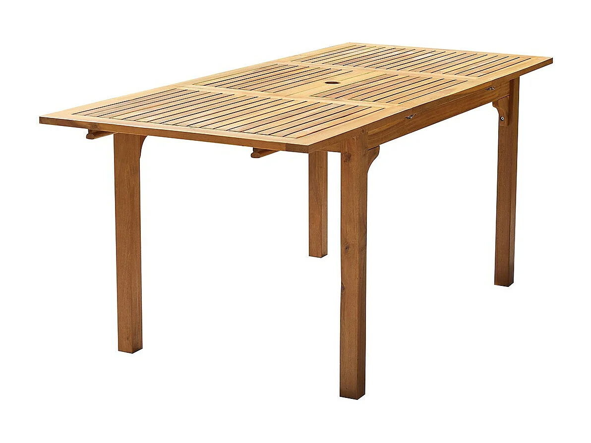 Table de jardin en acacia extensible 6 places