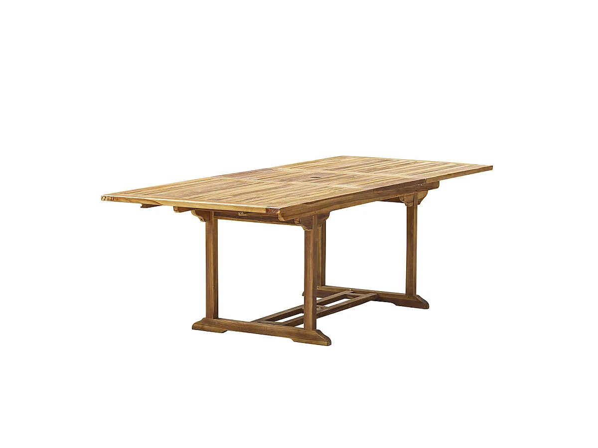 Table de jardin en teck huilé extensible 8/10 places