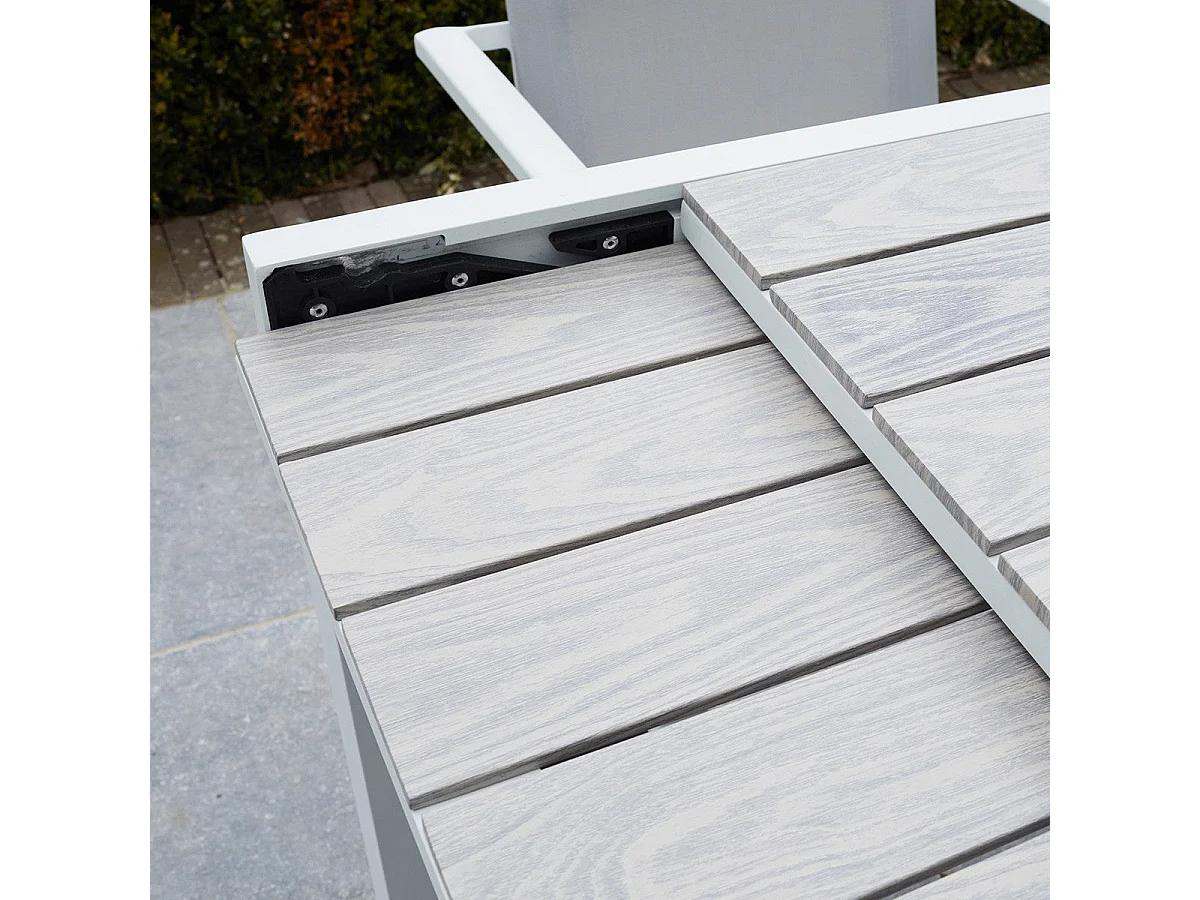 Table de jardin en aluminium extensible 6/10 places