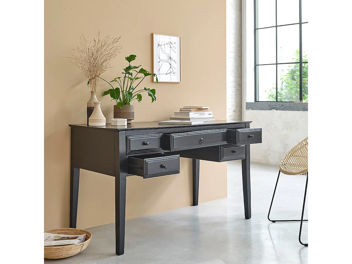 Scrivania in legno massello di mango