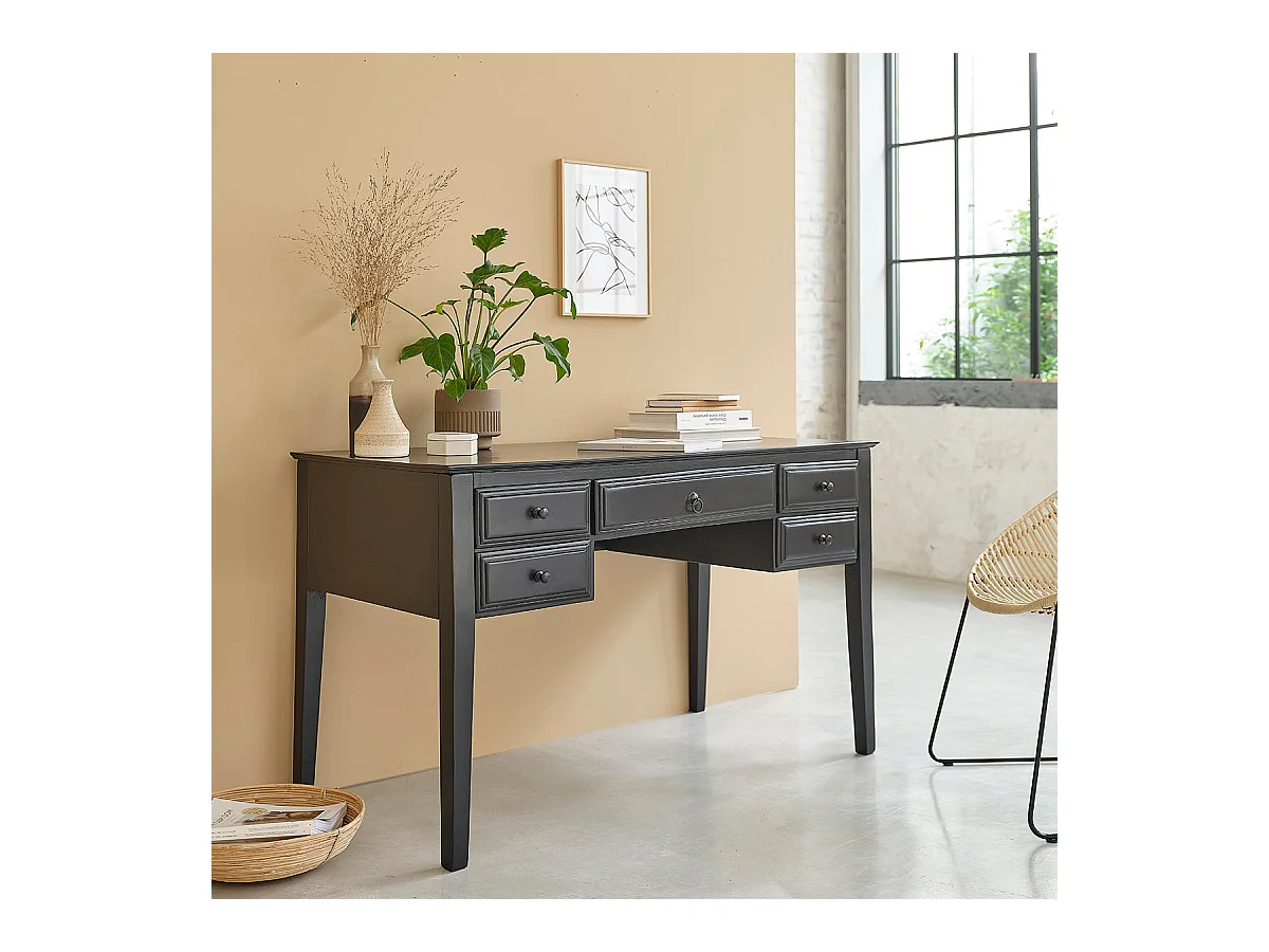Bureau en manguier massif 130 cm