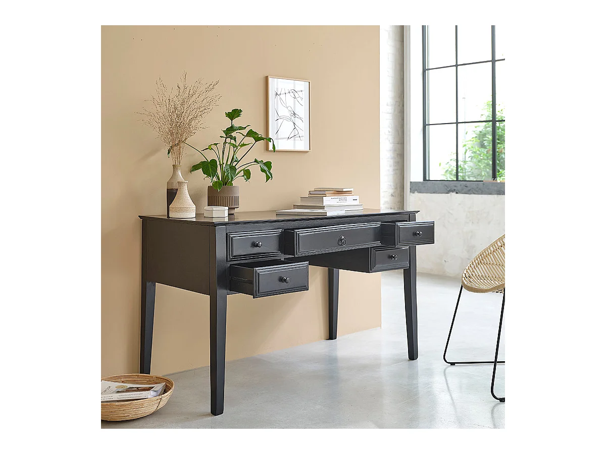 Bureau en manguier massif 130 cm