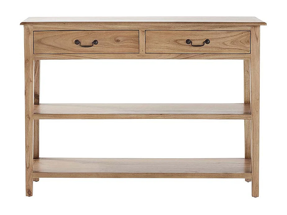 Consolle in legno massello di mindi