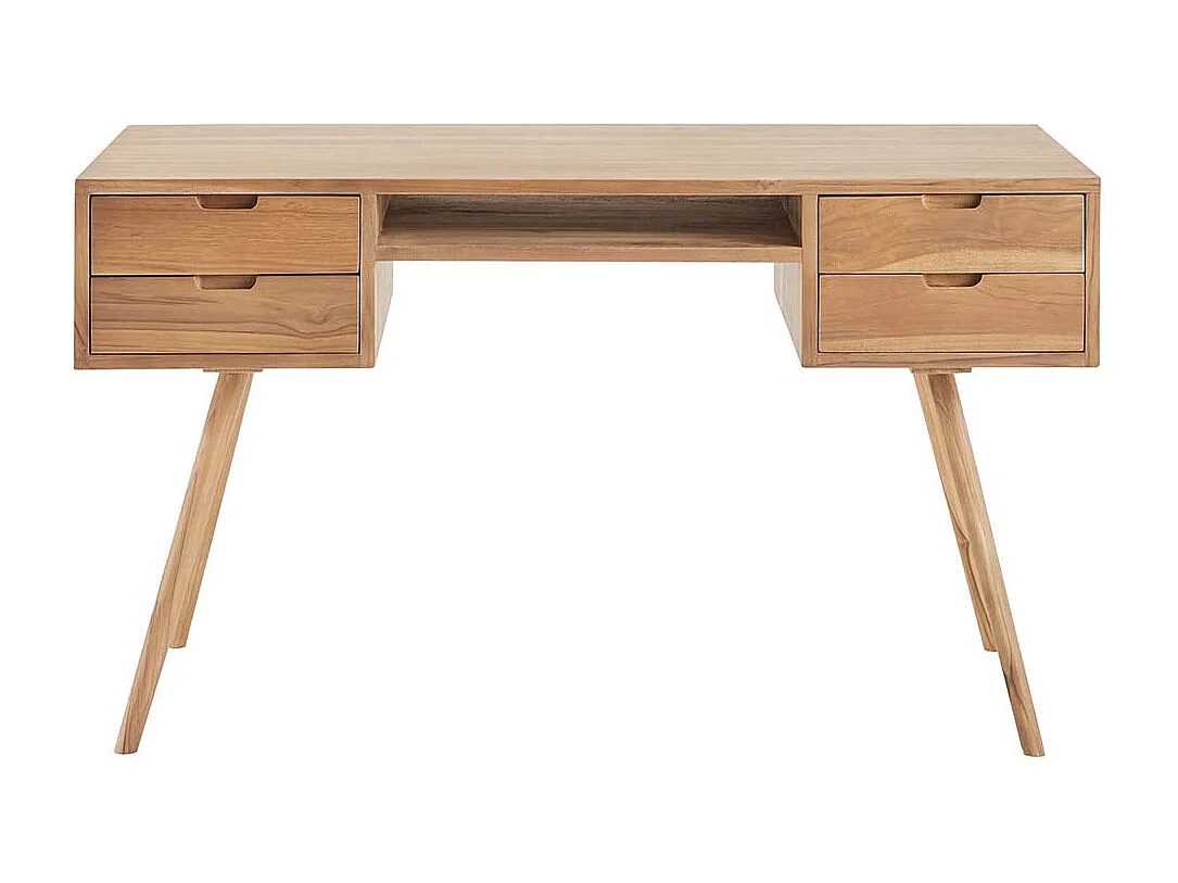 Scrivania in legno massello di teak