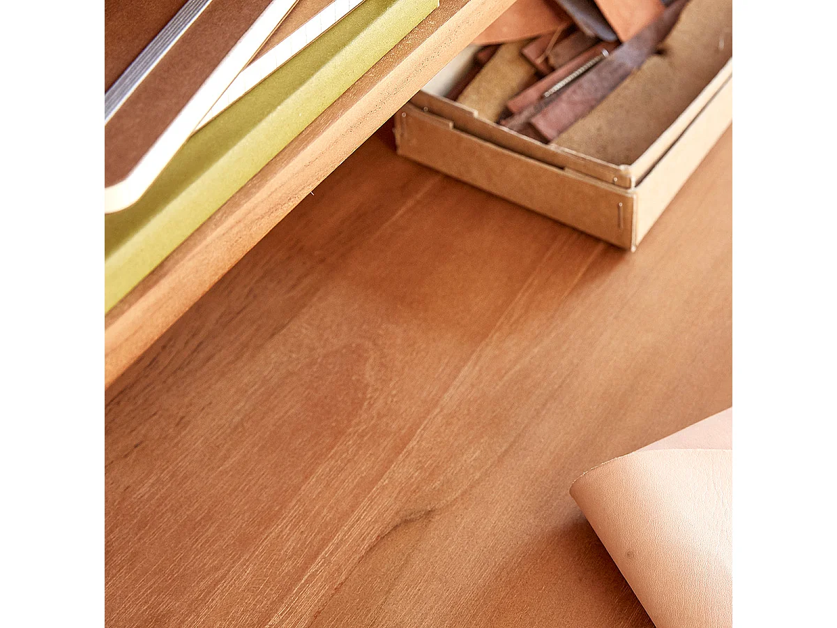 Scrivania in legno massello di teak