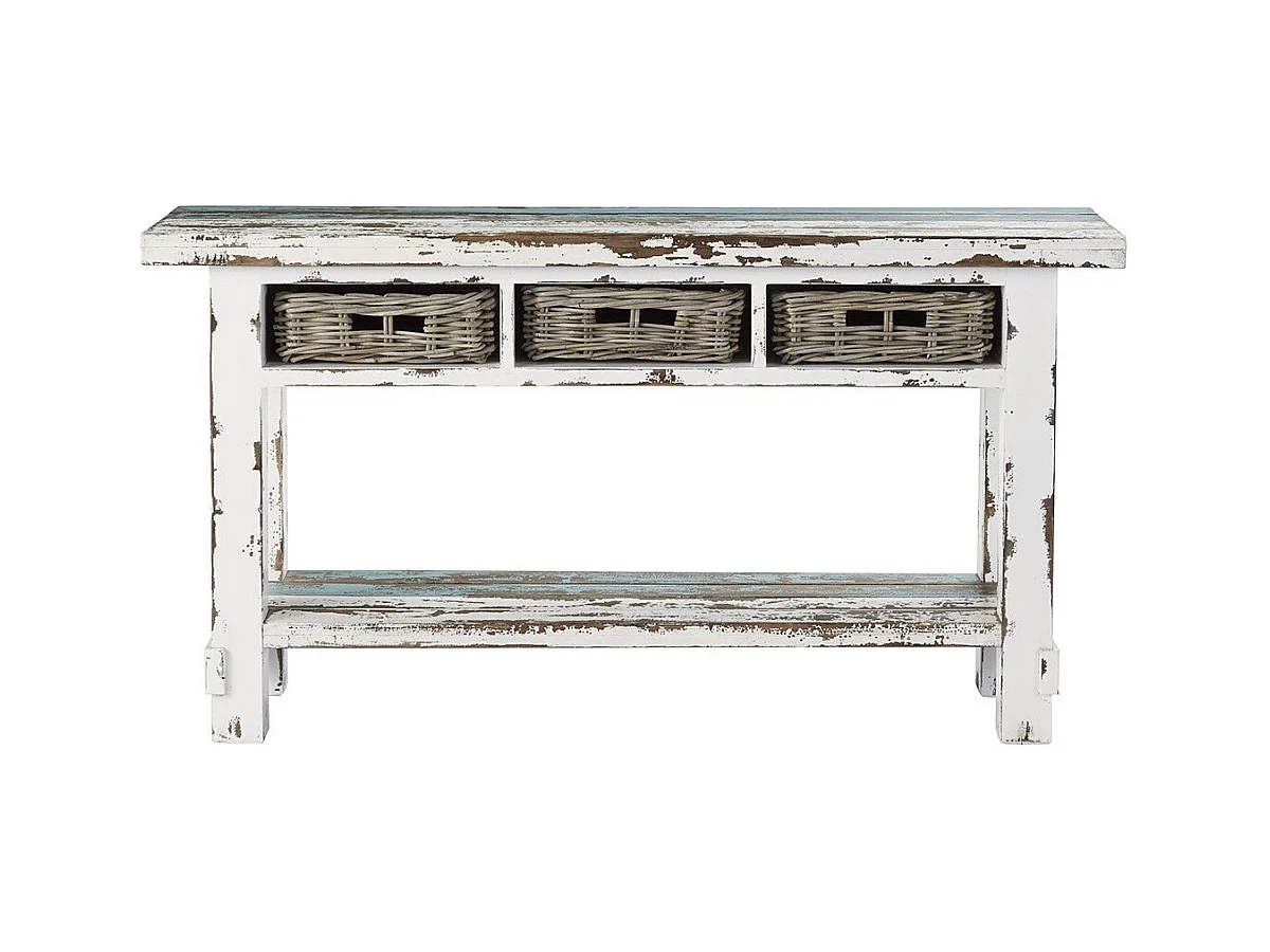 Console en bois recyclé massif 150 cm