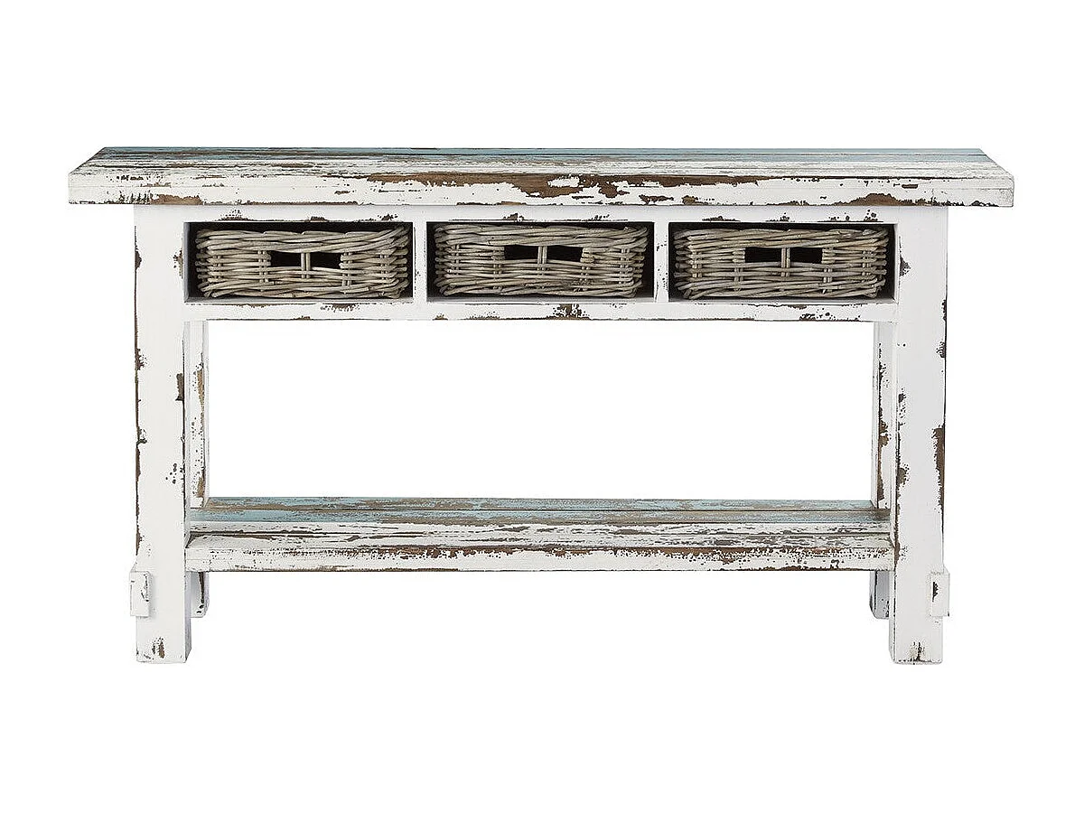 Console en bois recyclé massif 150 cm