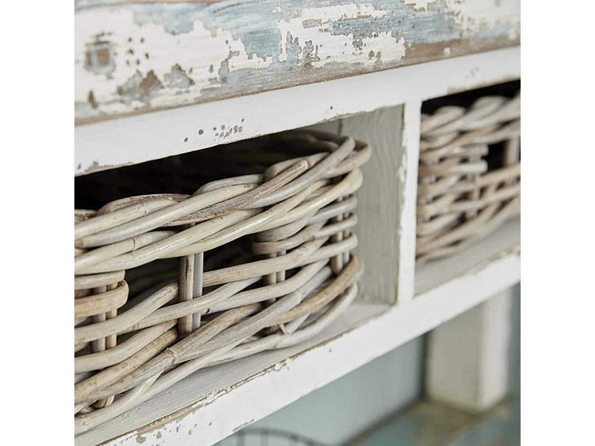 Console en bois recyclé massif 150 cm