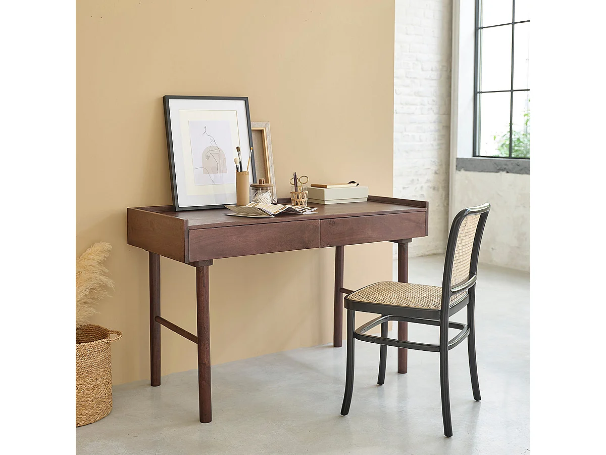 Bureau en manguier massif 125 cm