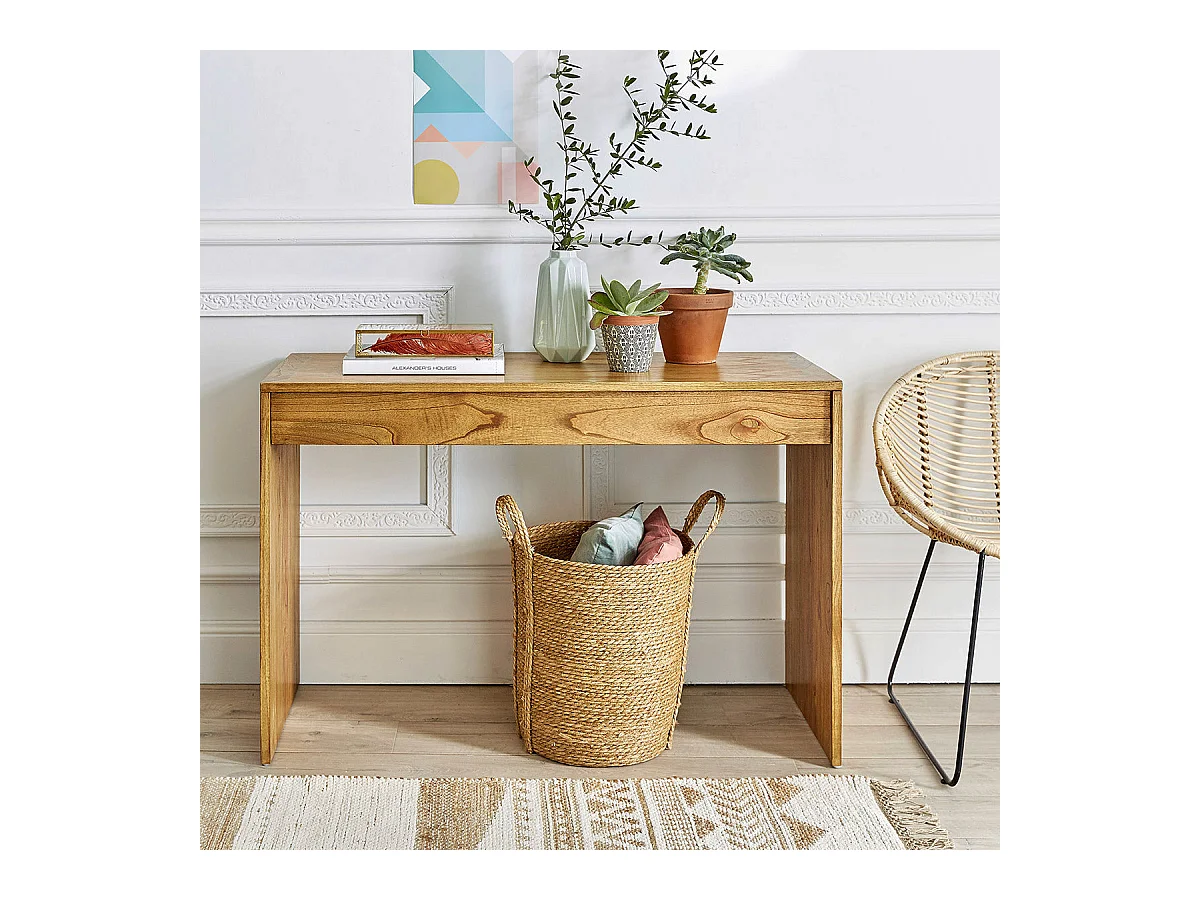Console en mindi massif 120 cm