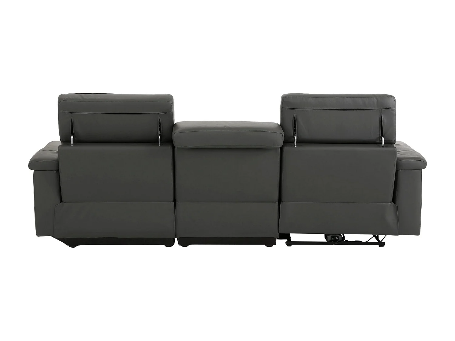 Tanaro | Chaise Lounge 3-zits rechts, elektrisch, grijs PU