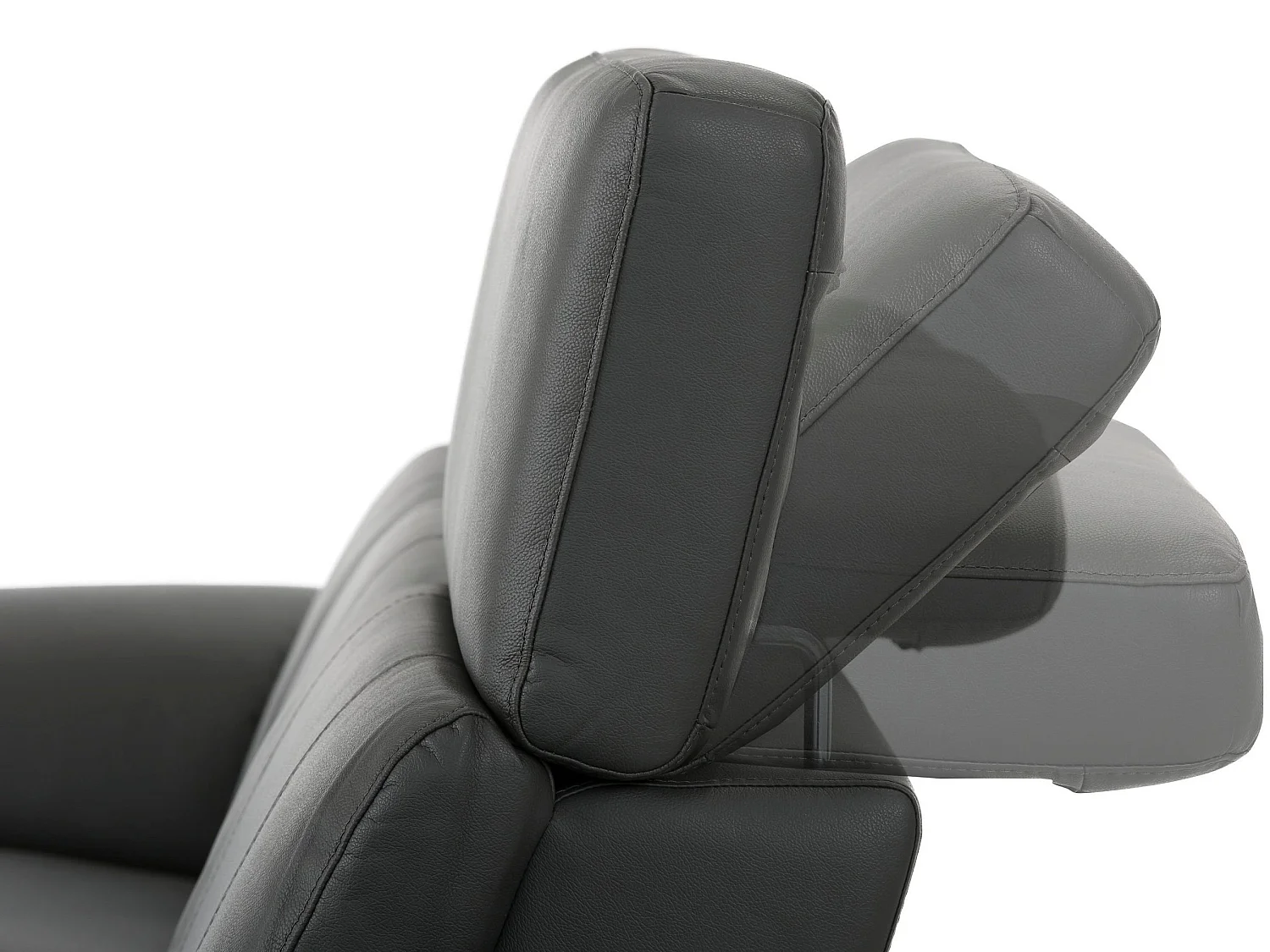 Tanaro | Chaise Lounge 3-zits rechts, elektrisch, grijs PU