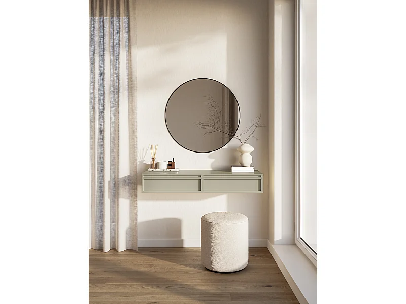 Kaptafel - 110 cm - met lades - hangend - greige - EVO