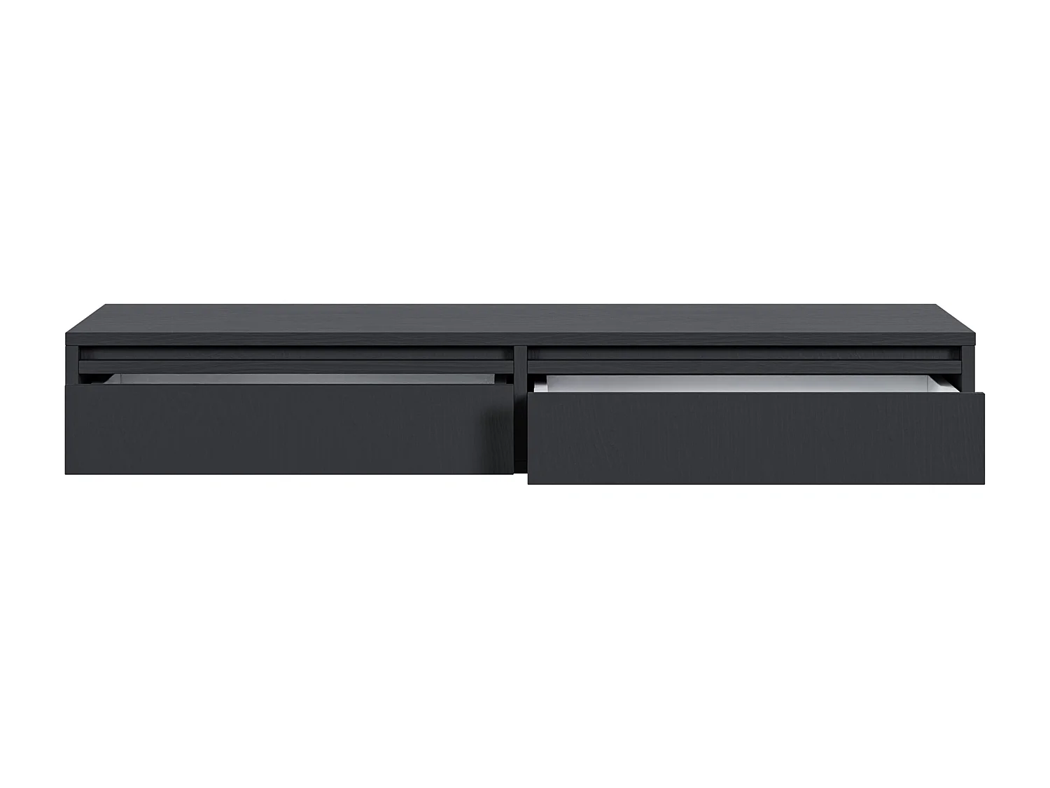 Kaptafel - 110 cm - met lades - hangend - zwart - EVO