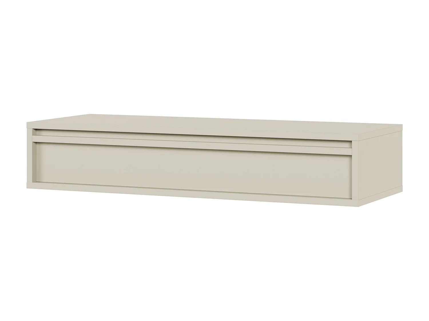 Tavolo console con cassetto - Greige - 90 cm - EVO