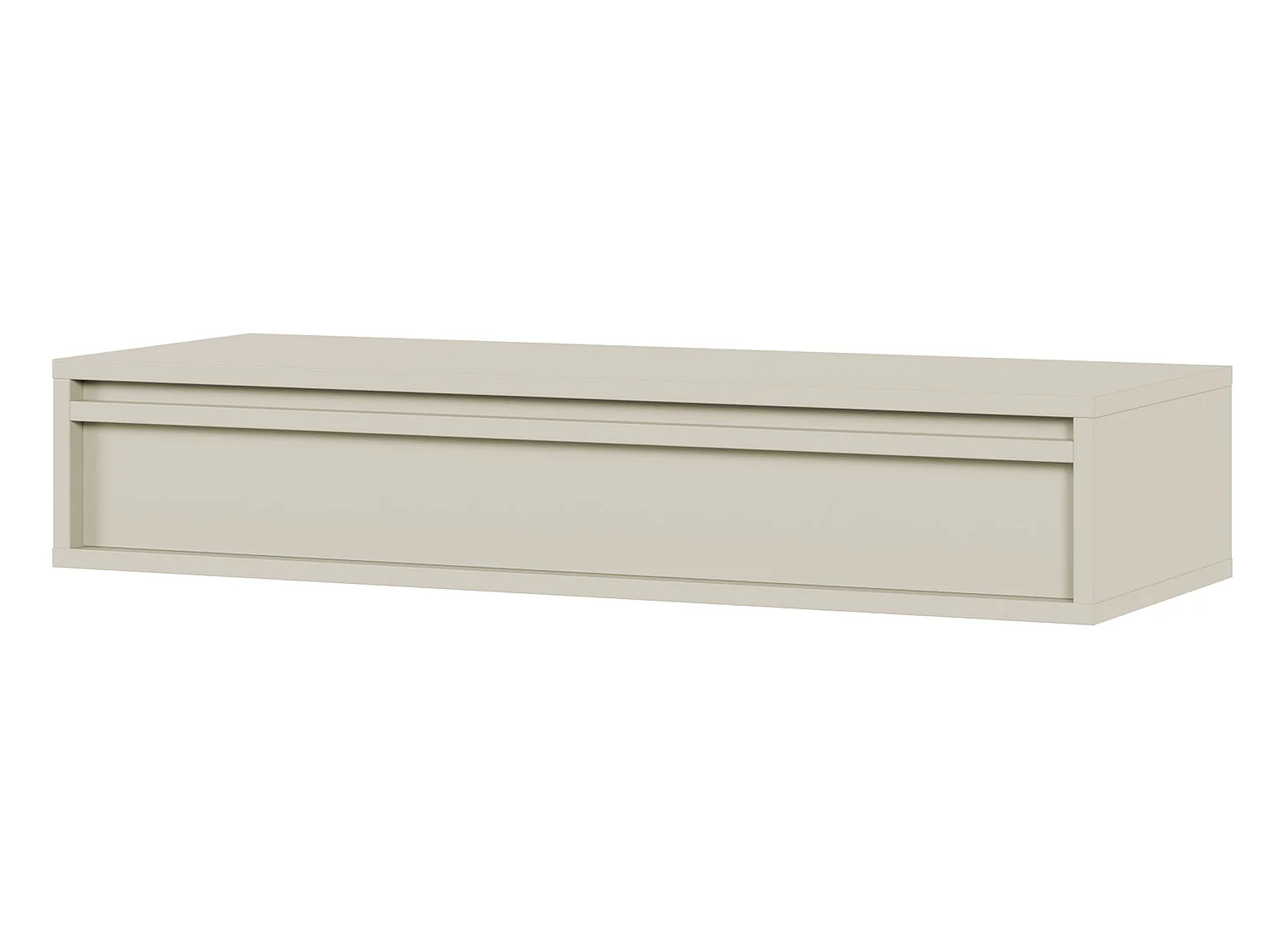 Tavolo console con cassetto - Greige - 90 cm - EVO