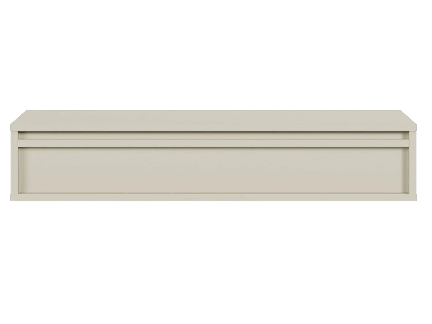 Tavolo console con cassetto - Greige - 90 cm - EVO