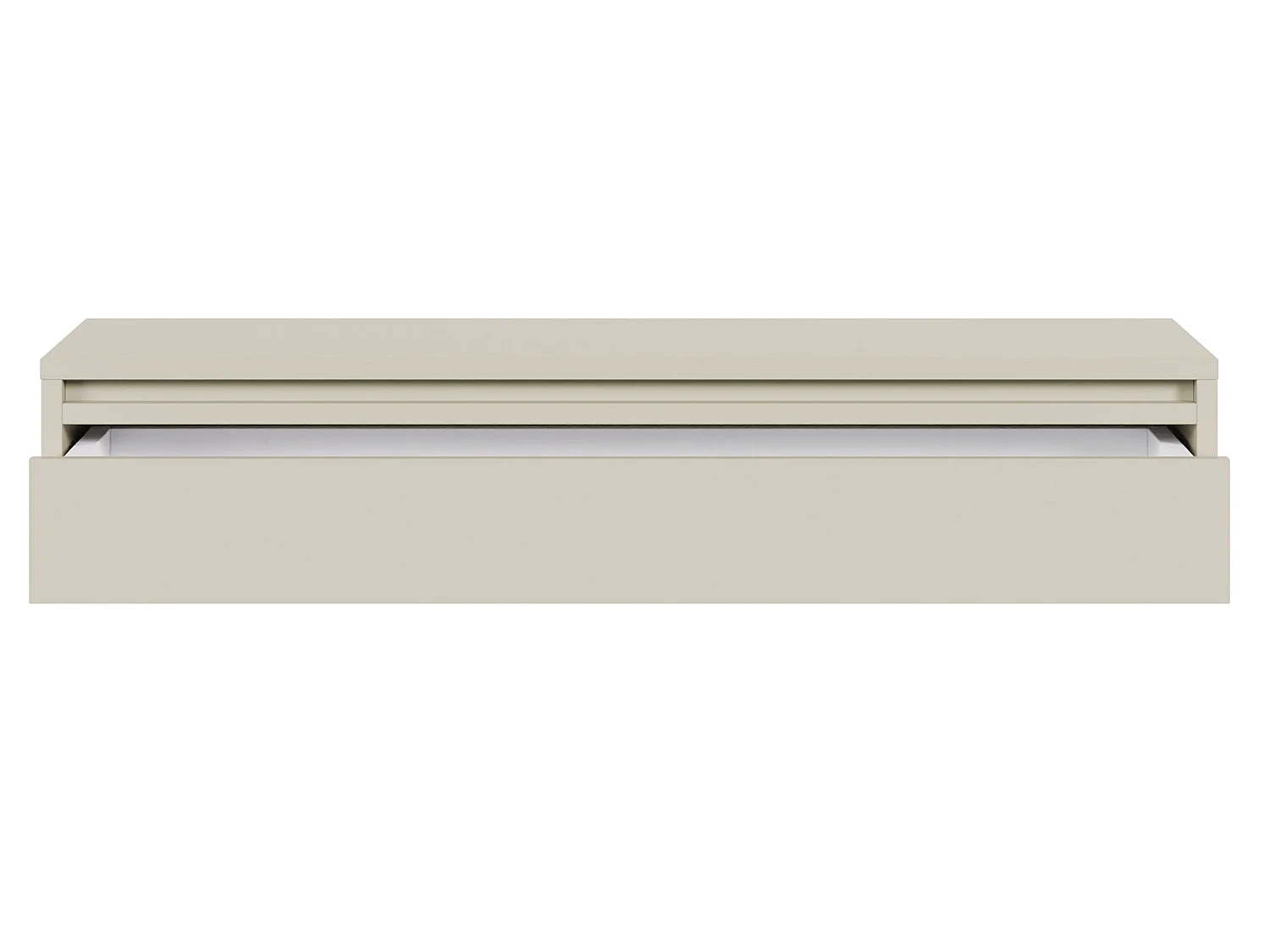Tavolo console con cassetto - Greige - 90 cm - EVO