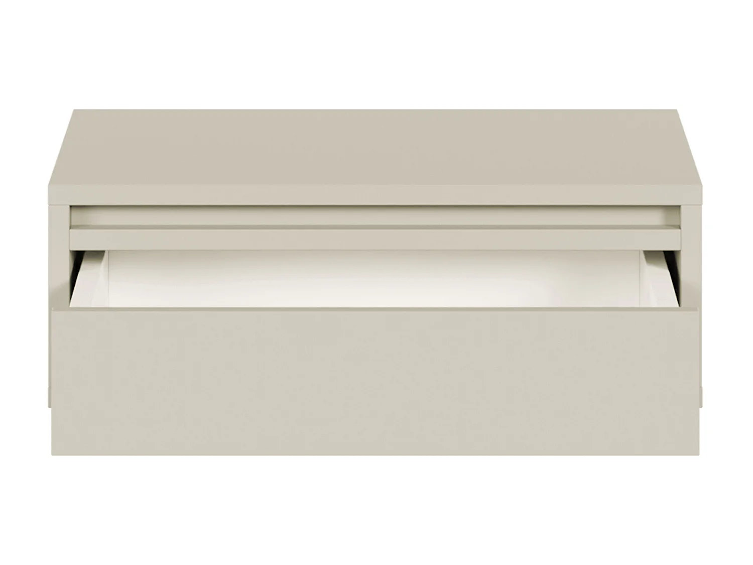 Nachtkastje - 50 cm - met lade - hangend - greige - EVO