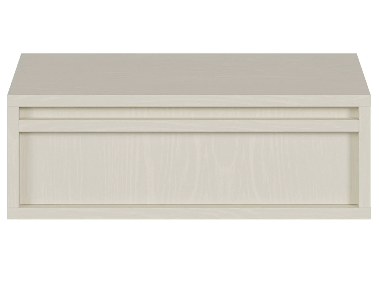 Nachtkastje - 50 cm - met lade - hangend - crème - EVO