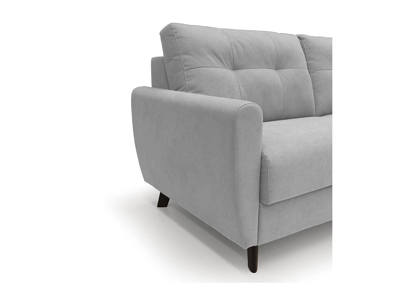 Callisto Sofá cama convertible de tela suave e impermeable 188 cm (mat. 140x197) Gris Claro