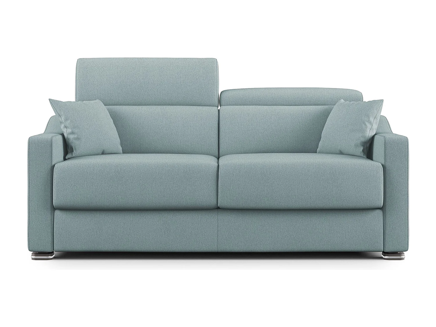 Amber Sofá cama convertible con tela desmontable 171 cm (mat. 120x197) Azul Claro