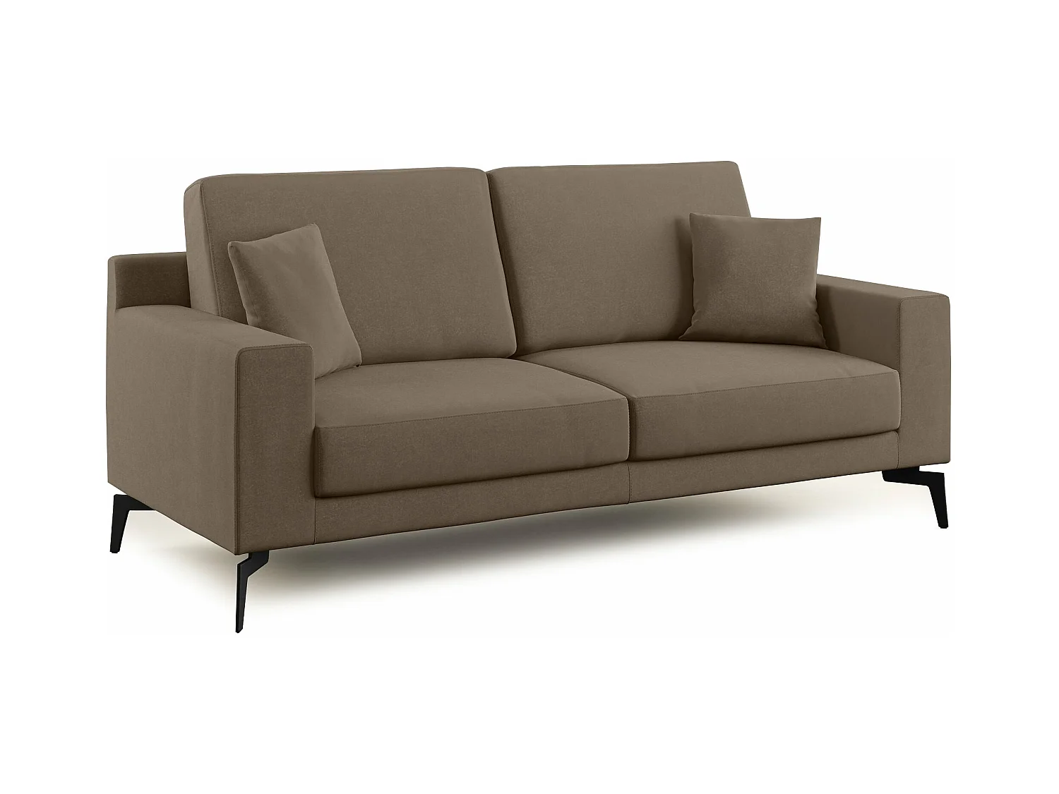 Prestige Canapé moderne en microfibre détachable T11 146 cm  brun