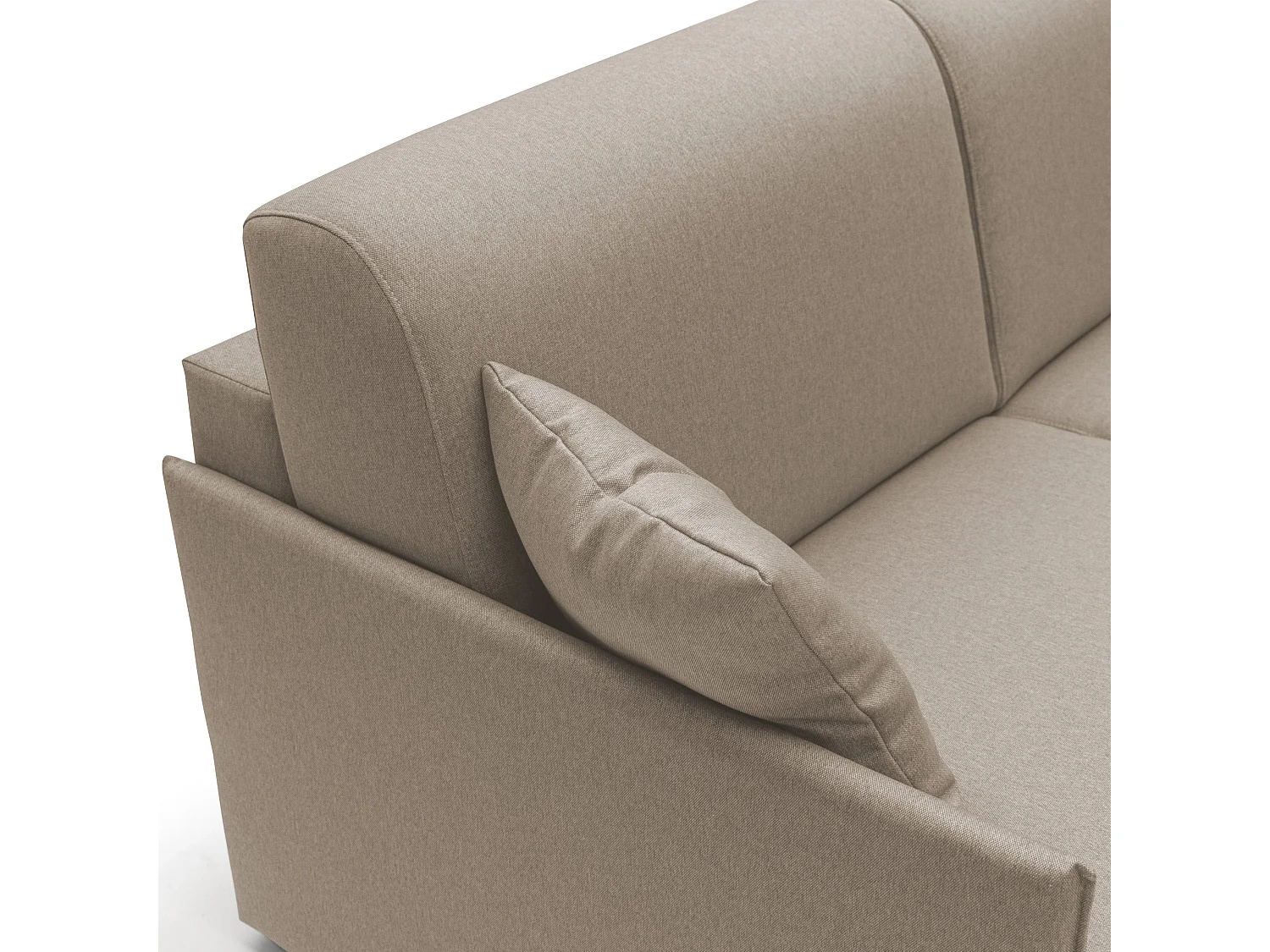 Evans Divano letto matrimoniale in tessuto impermeabile T13 169 cm (mat. 140x197) beige