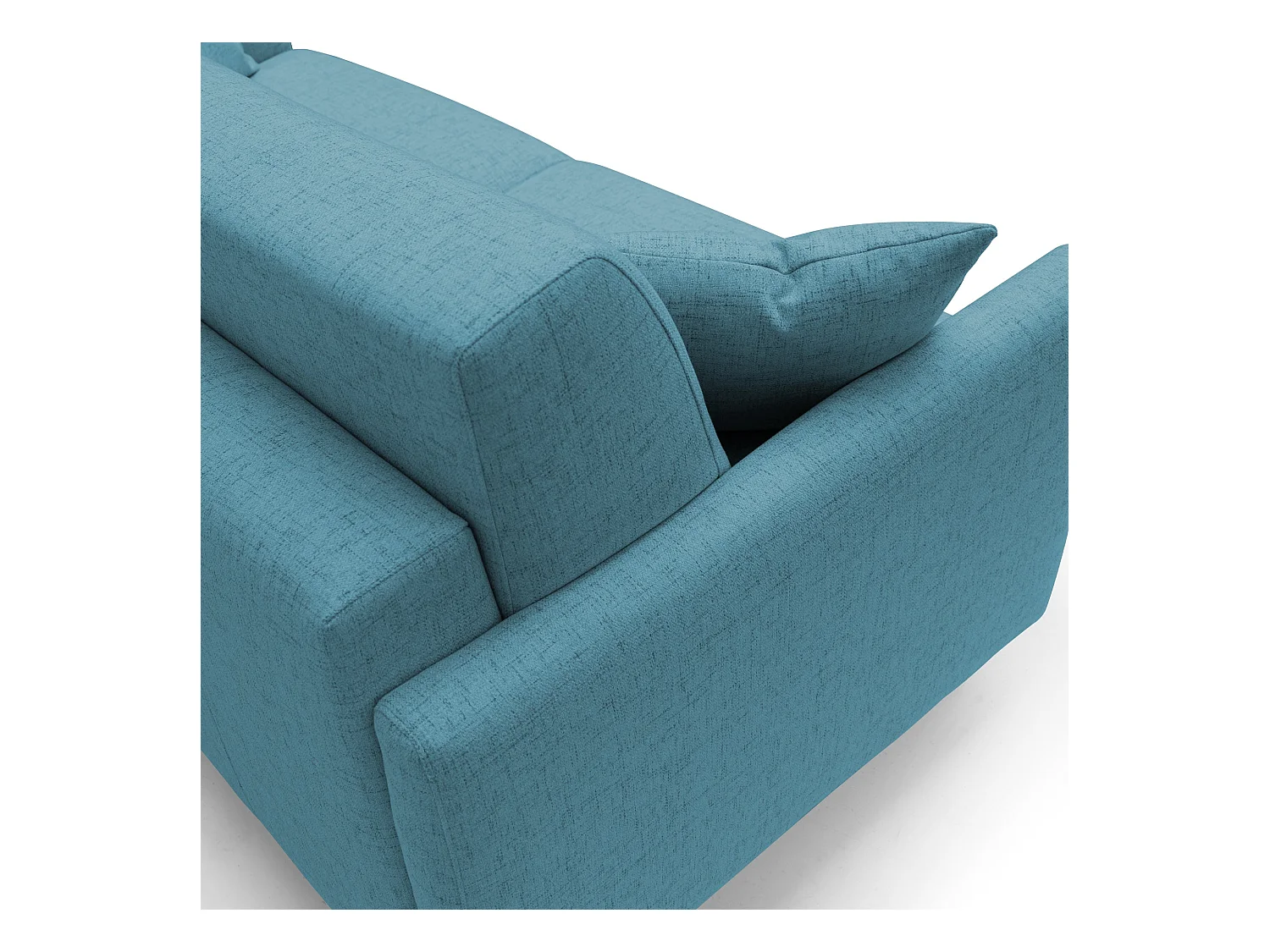 Edgar Schlafsofa aus wasserfestem felis Stoff T03 200 cm (mat. 160x197) hellblau