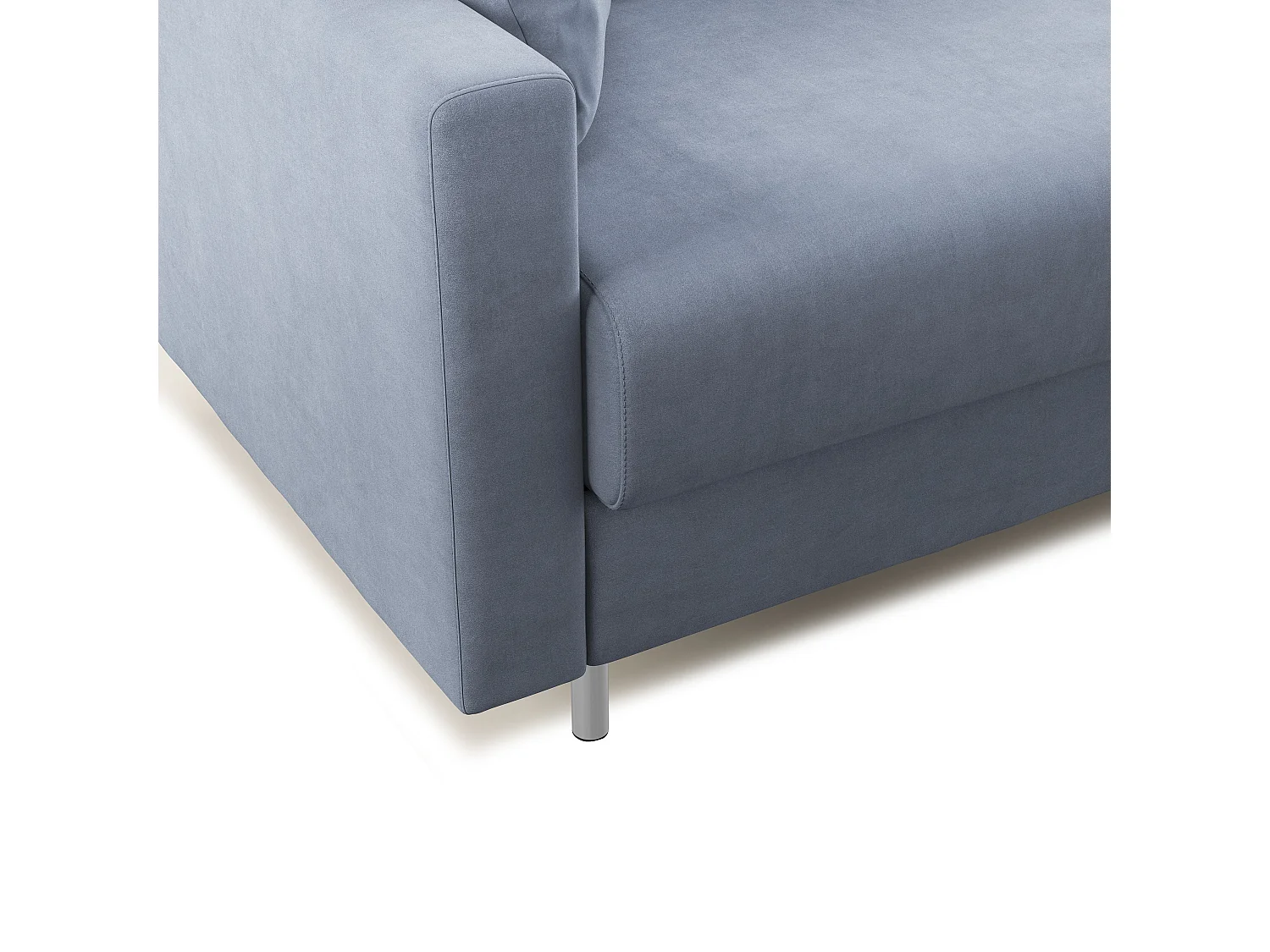 Megan Schlafsofa aus abwaschbarer Mikrofaser T11 188 cm (mat. 140x197) Baby Blau