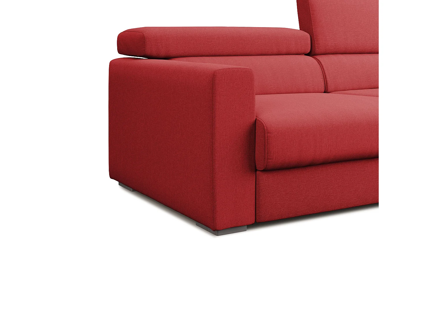 Dylan Sofa mit Bettkastenauszug aus wasserfestem, Baumwollartigem Stoff T13 188 cm rot