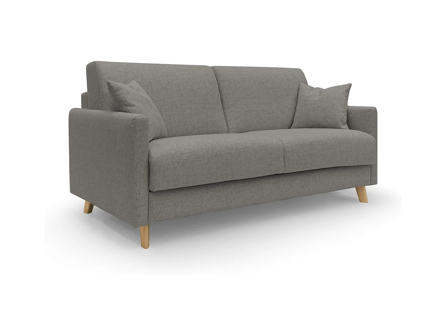 Edgar Canapé lit convertible en tissu FELIS imperméable T03 200 cm (mat. 160x197) taupe