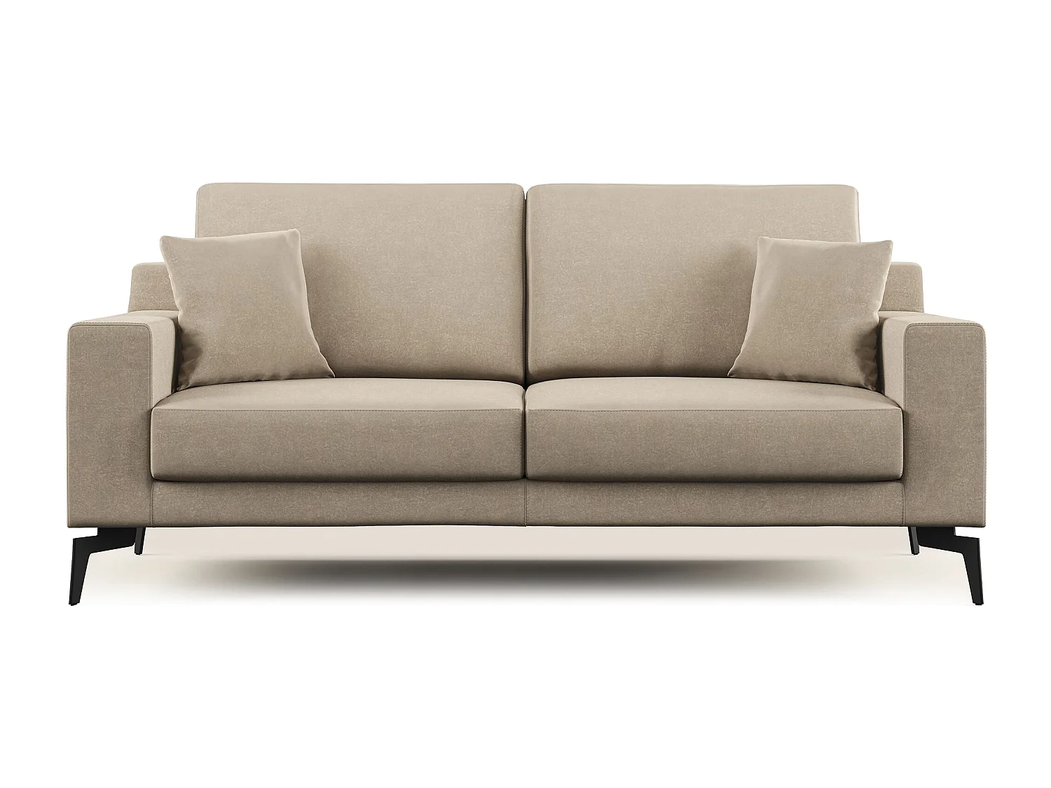 Prestige Canapé moderne en microfibre détachable T11 166 cm  taupe